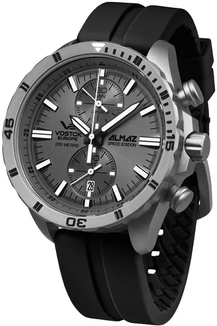 Vostok Europe 6S11-320H264 v3 Almaz Almaz Space Station Chrono Titanium - zdjęcie 1