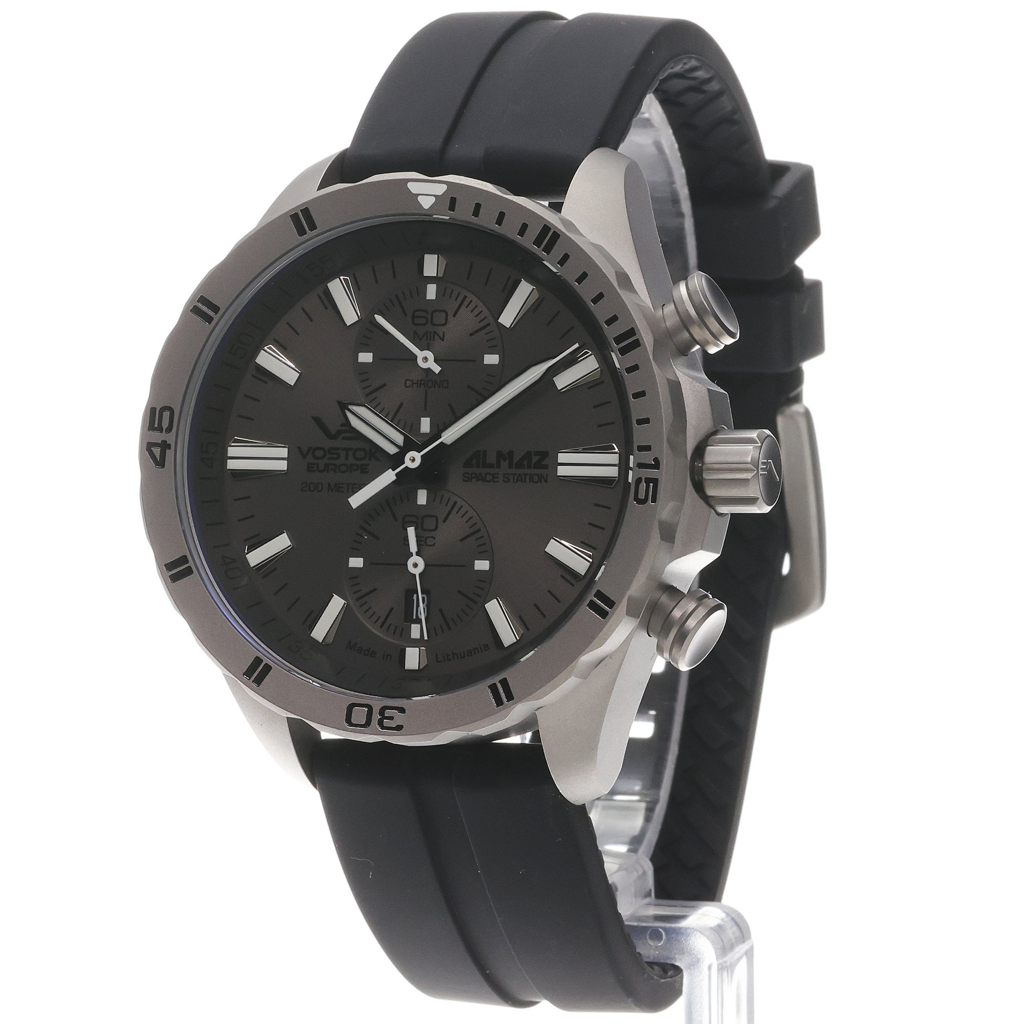 Vostok Europe 6S11-320H264SB Almaz Space Station Chrono Titanium zegarek klasyczny Almaz - miniatura 2