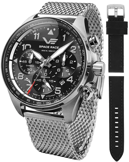 Vostok Europe 6S20-325A741B Space Race Space Race Black Chrono - zdjęcie 1