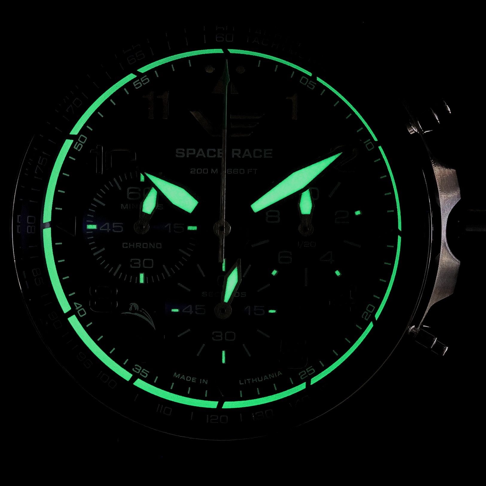 Vostok Europe 6S20-325A742SBL zegarek srebrny sportowy Space Race pasek