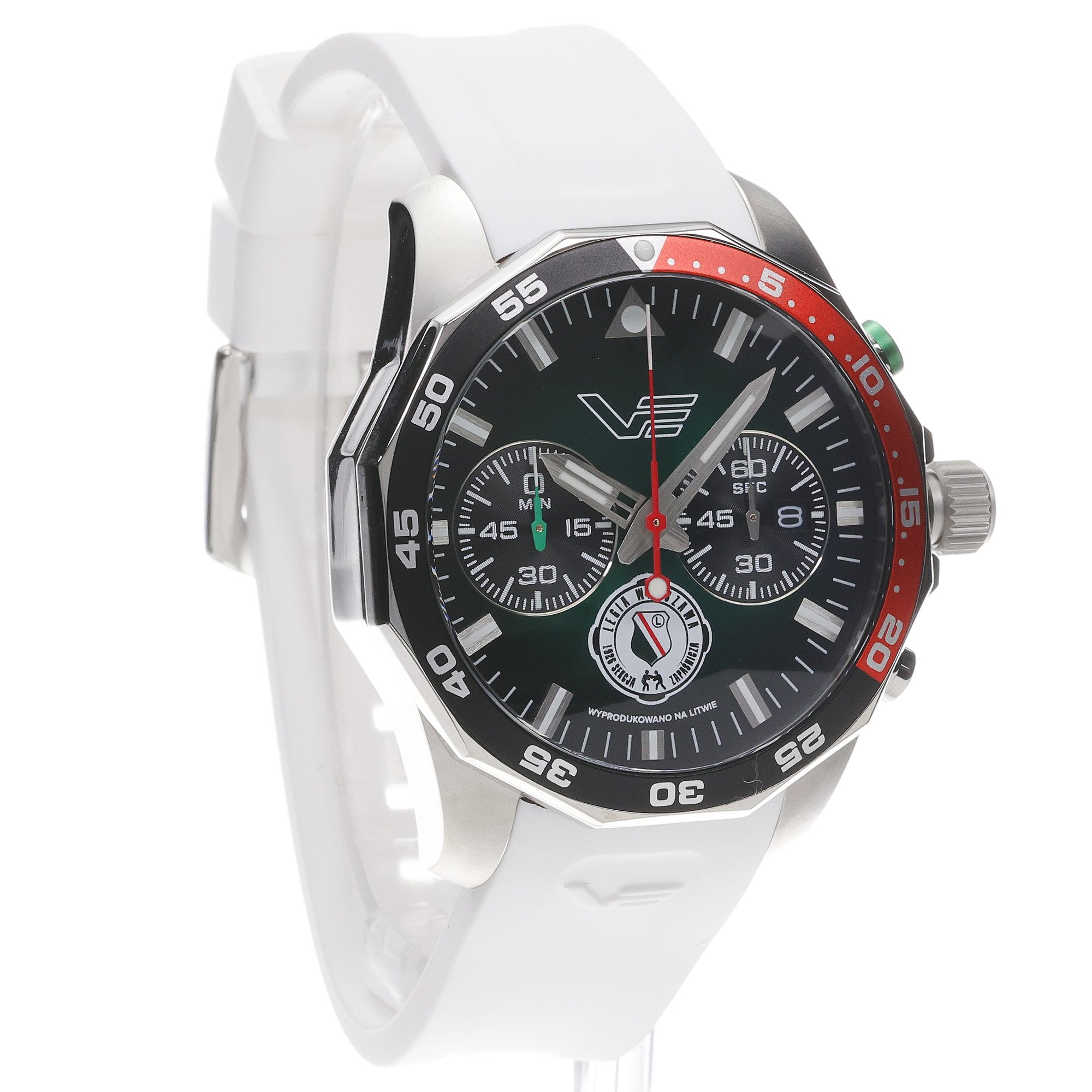 Vostok Europe 6S21-225A473-A 100-lecie Sekcji Zapasów Legia Warszawa zegarek sportowy N1 Rocket