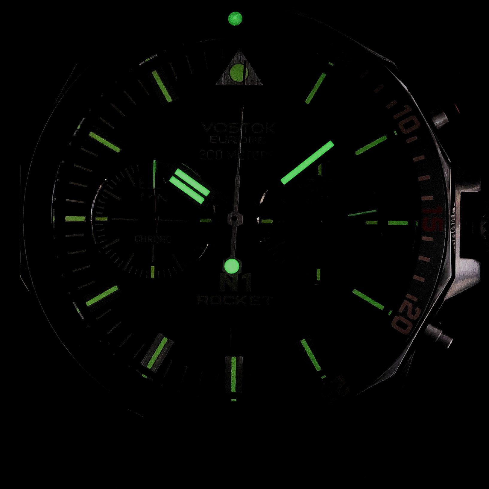 Vostok Europe 6S21-225A618SB zegarek srebrny klasyczny N1 Rocket pasek - miniatura 5