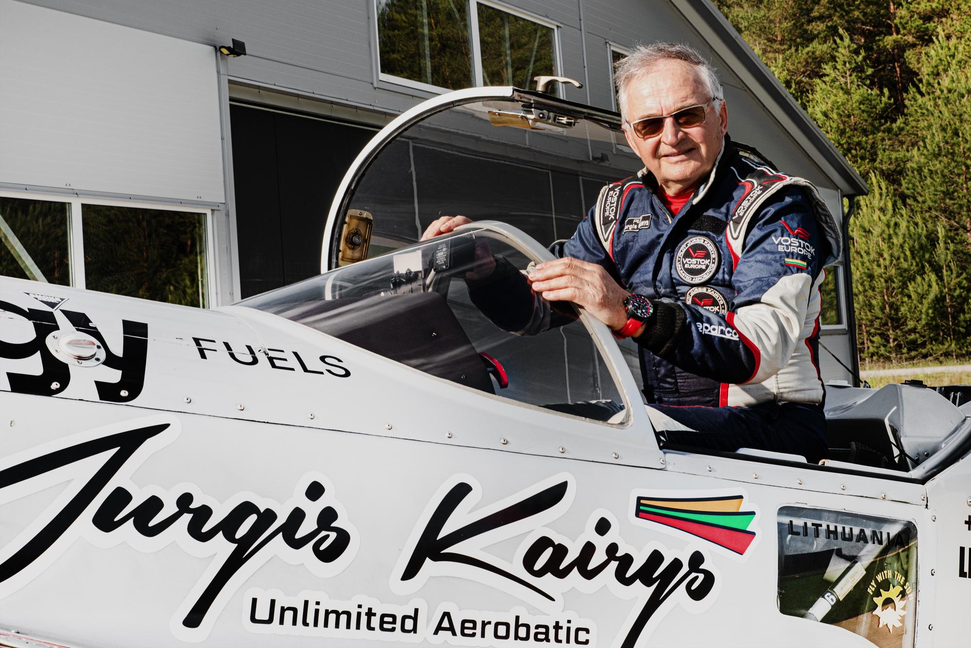 Vostok Europe 6S21-326C794B Jurgis Kairys Unlimited Aerobatics Edition 2026 Space Race lotniczy zegarek czarny