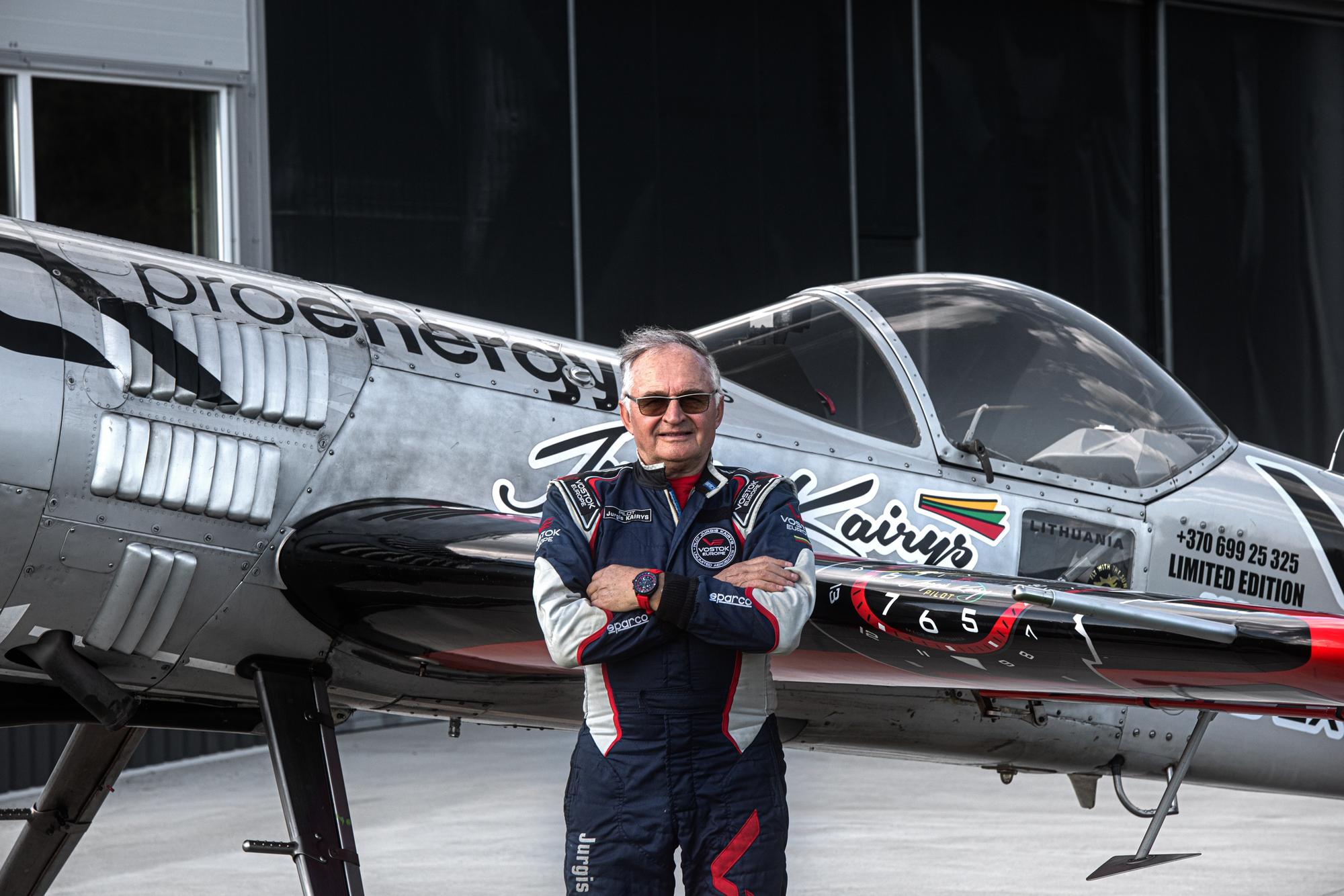 Vostok Europe 6S21-326C794B Space Race Jurgis Kairys Unlimited Aerobatics Edition 2026 zegarek męski lotniczy mineralne utwardzane