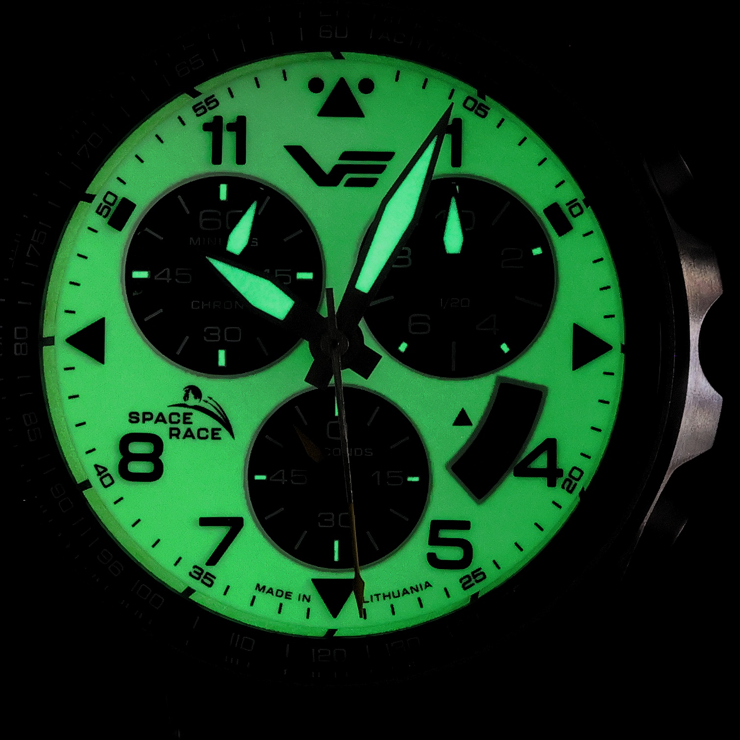 Vostok Europe 6S30-325A743B Space Race White Chrono zegarek sportowy Space Race - miniatura 4