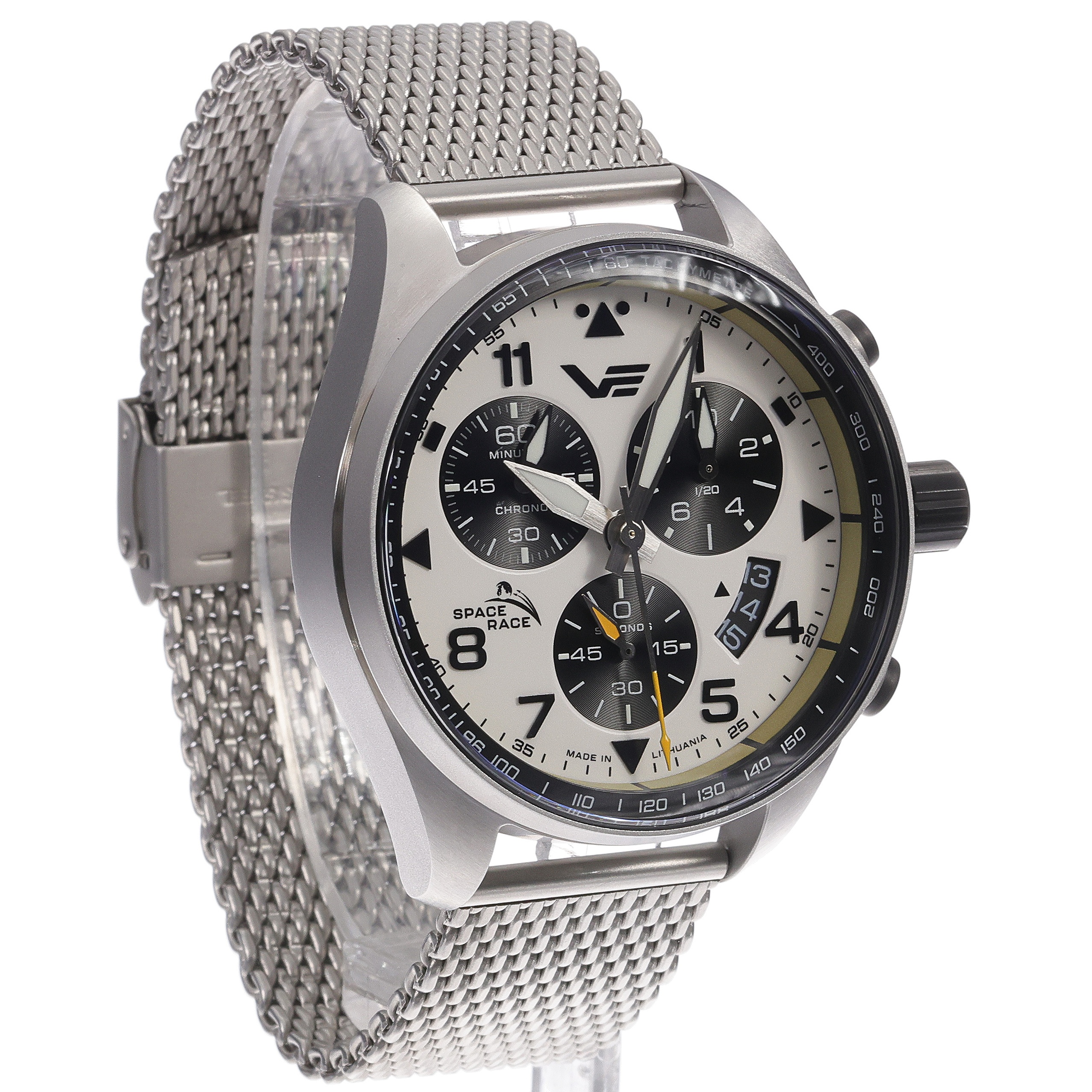 Vostok Europe 6S30-325A743B zegarek srebrny sportowy Space Race bransoleta - miniatura 5