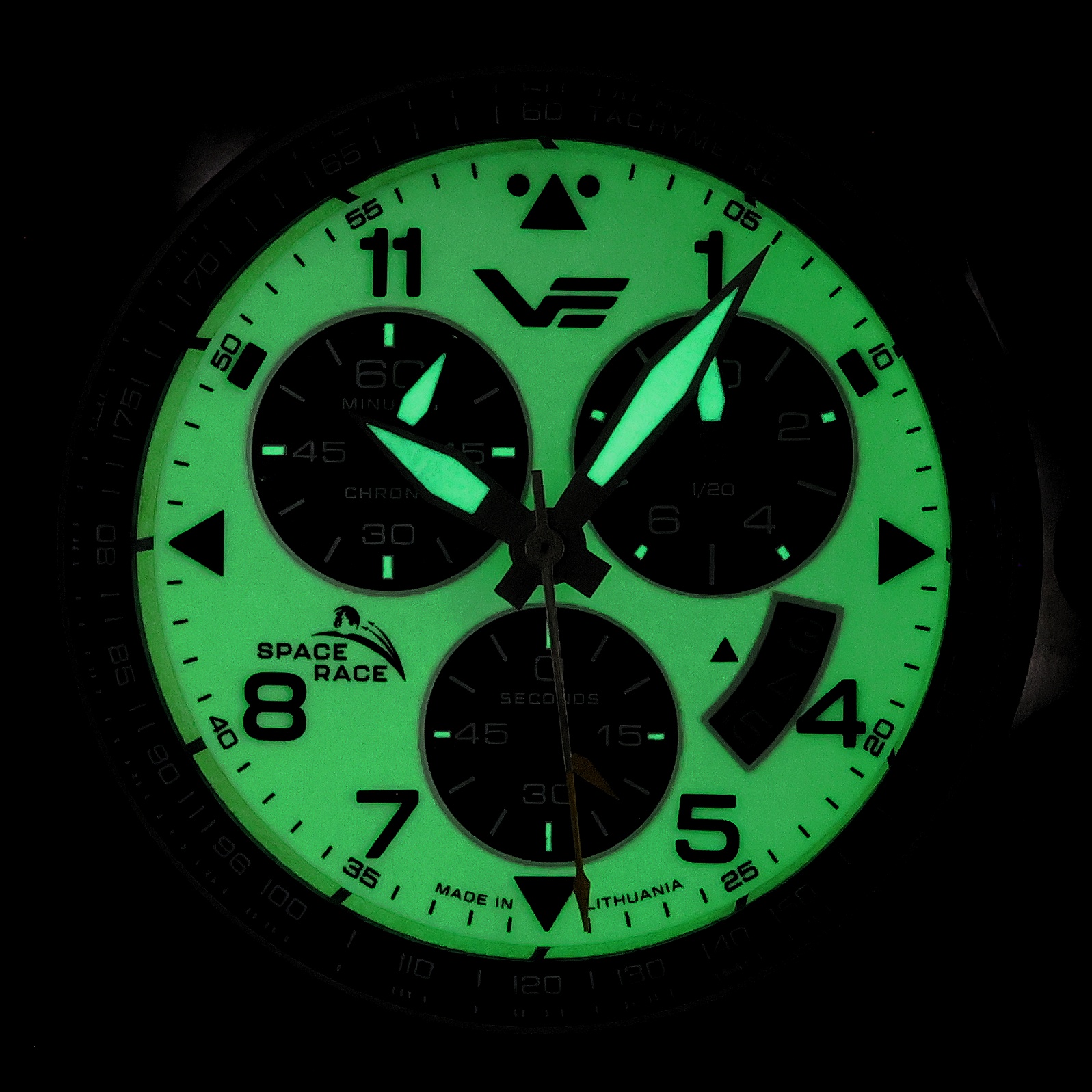 Vostok Europe 6S30-325A743SB Space Race White Chrono zegarek sportowy Space Race