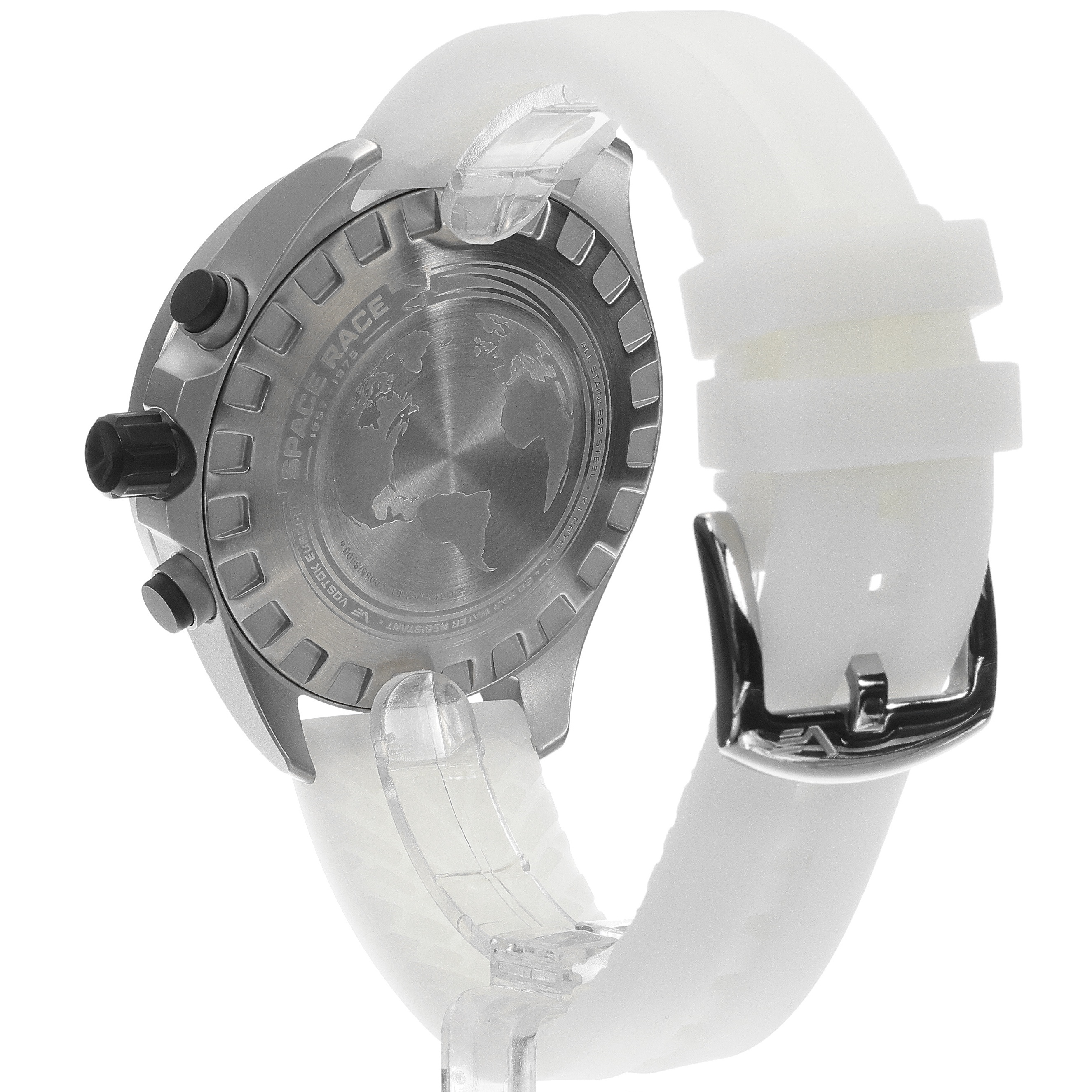 Vostok Europe 6S30-325A743SWL Space Race White Chrono zegarek sportowy Space Race - miniatura 4