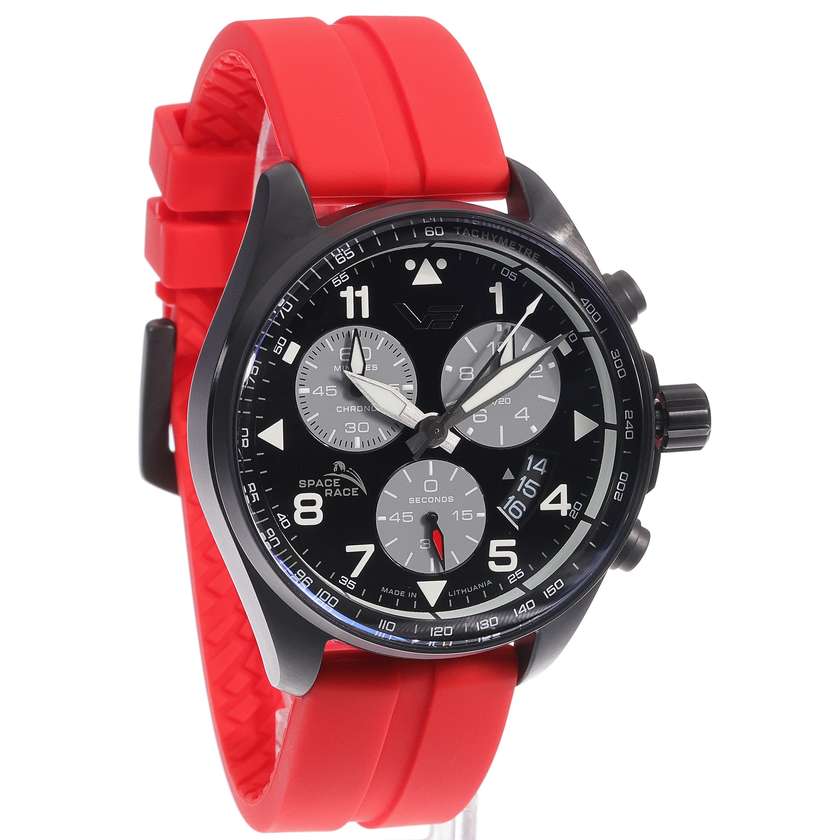 Vostok Europe 6S30-325C744SR zegarek srebrny sportowy Space Race pasek - miniatura 5
