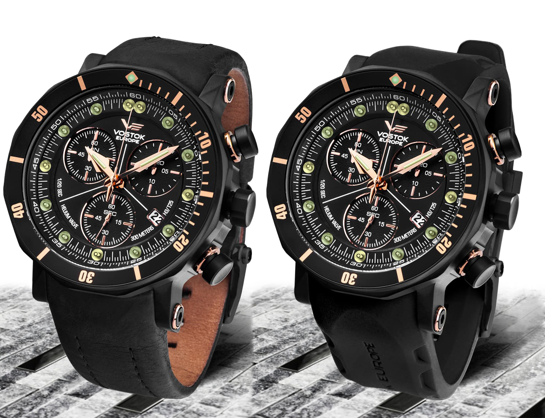 Vostok Europe 6S30-6203211 zegarek męski Lunokhod czarny
