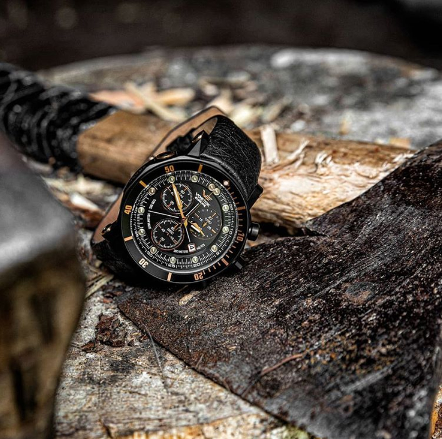 Vostok Europe 6S30-6203211B Lunokhod-2 Chrono zegarek klasyczny Lunokhod