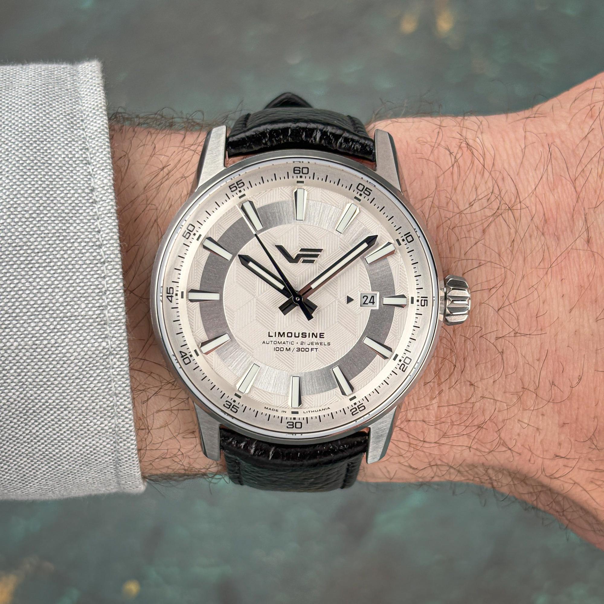 Vostok Europe 8315-561A788 Limousine Limousine 43mm Generation 2 Automatic 60 Power Reserve zegarek męski klasyczny szafirowe - miniatura 8