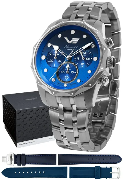 Vostok Europe JS20-125A750B Vilnele Vilnele Chronograph 39mm