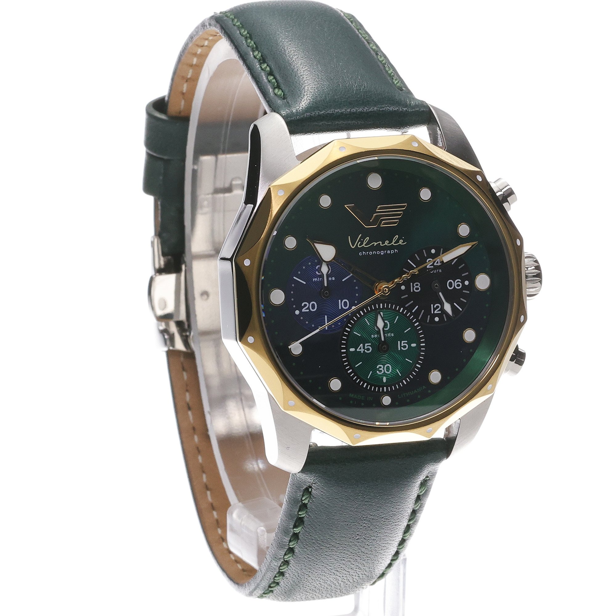 Vostok Europe JS20-125E752 Vilnele Chronograph 39mm zegarek elegancki Vilnele - miniatura 3