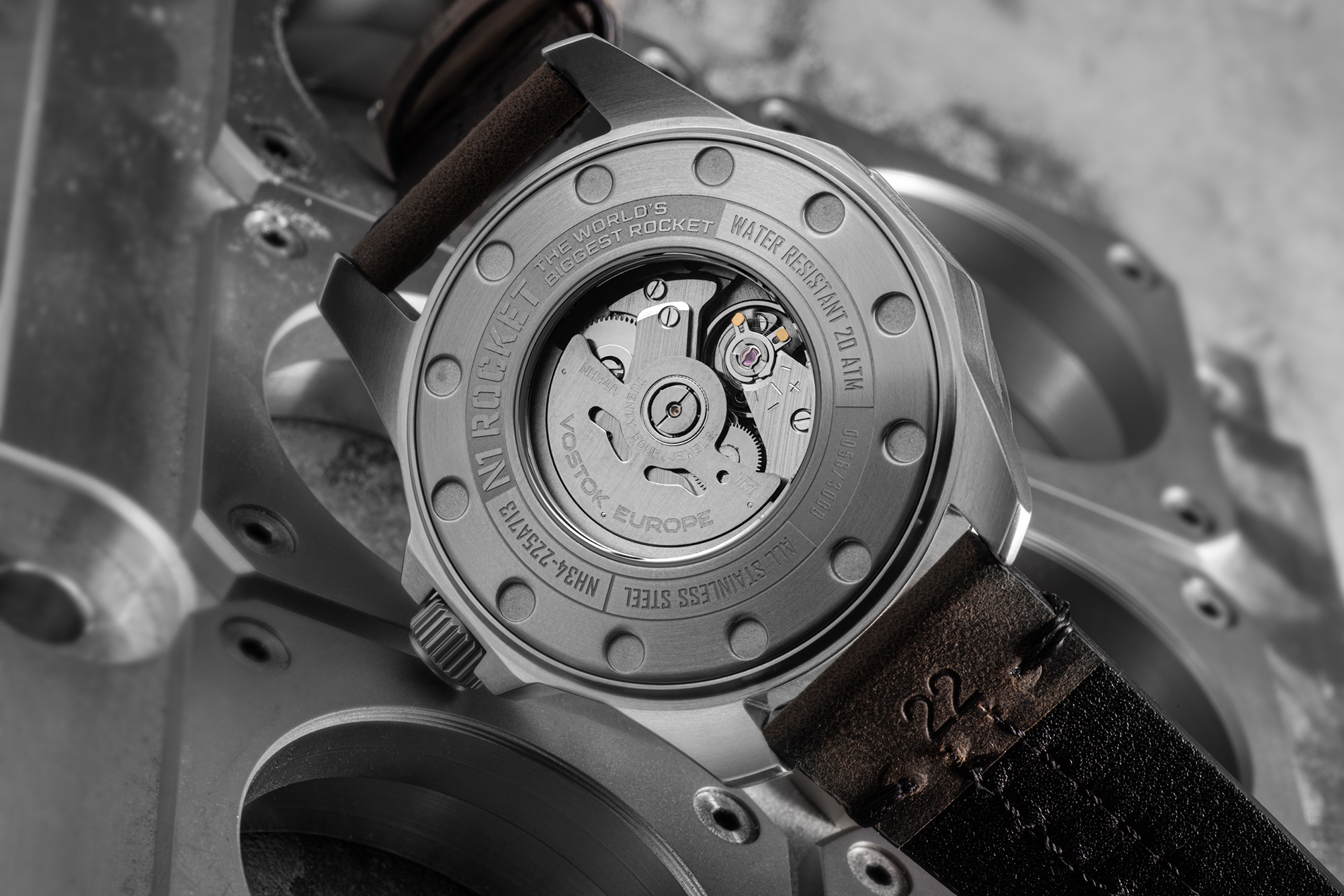 Vostok Europe NH34-225A713 męski zegarek N1 Rocket pasek