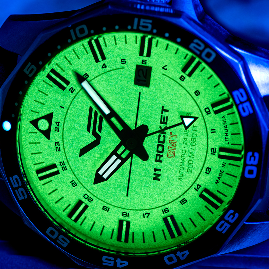 Vostok Europe NH34-225A713SW Rocket N-1 Automatic GMT zegarek klasyczny N1 Rocket