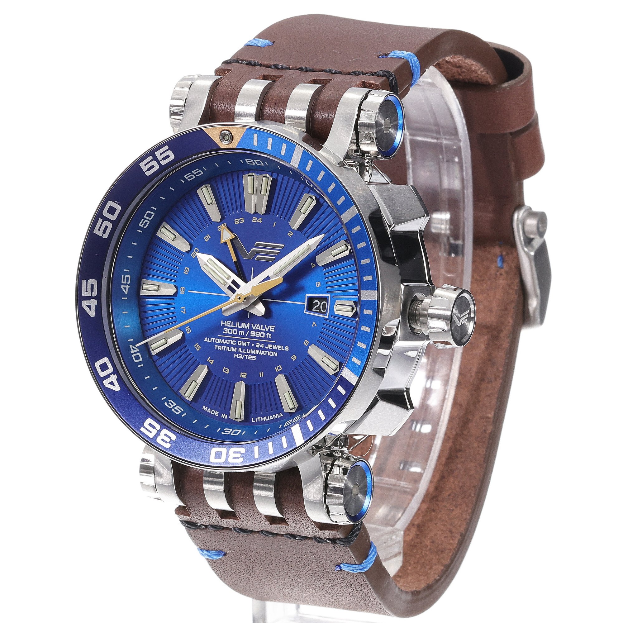 Vostok Europe NH34-575A716 Energia Rocket Automatic GMT Energia Rocket sportowy zegarek srebrny - miniatura 2