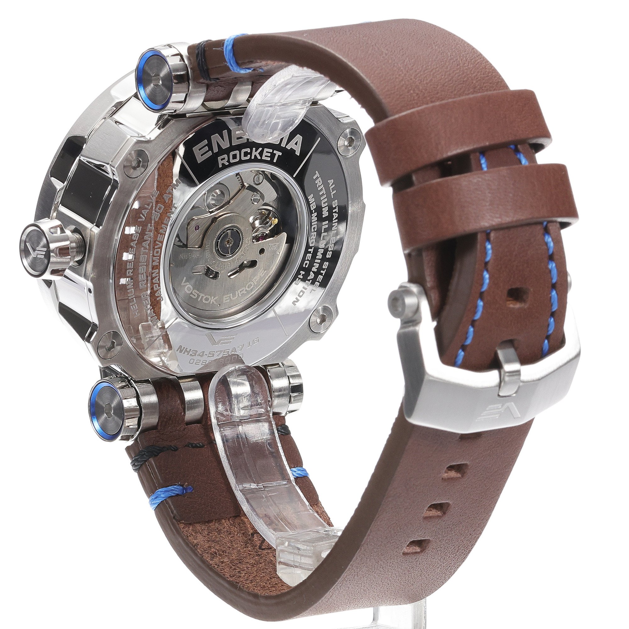 Vostok Europe NH34-575A716 Energia Rocket Energia Rocket Automatic GMT zegarek męski sportowy mineralne utwardzane - miniatura 4