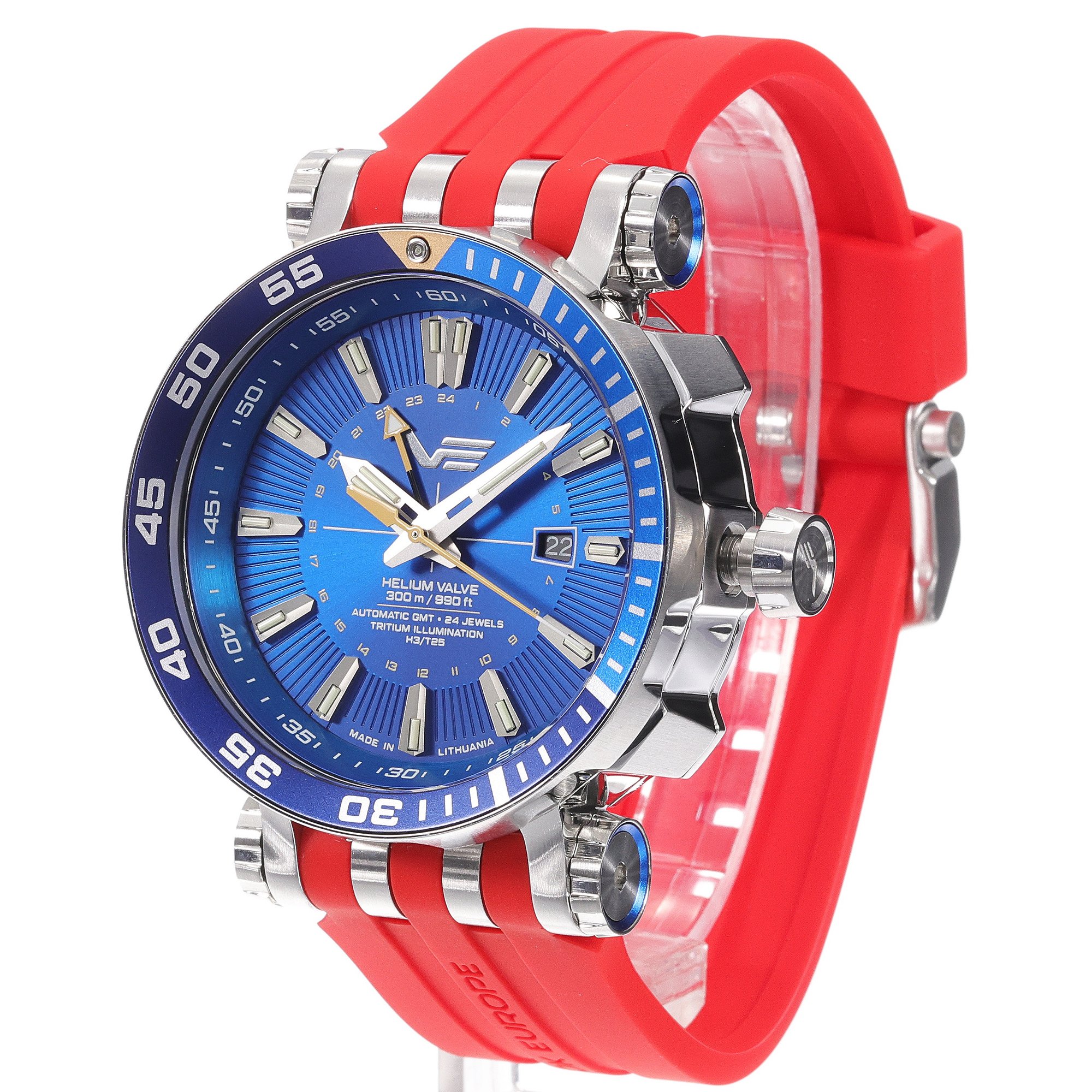Vostok Europe NH34-575A716SR zegarek srebrny sportowy Energia Rocket pasek
