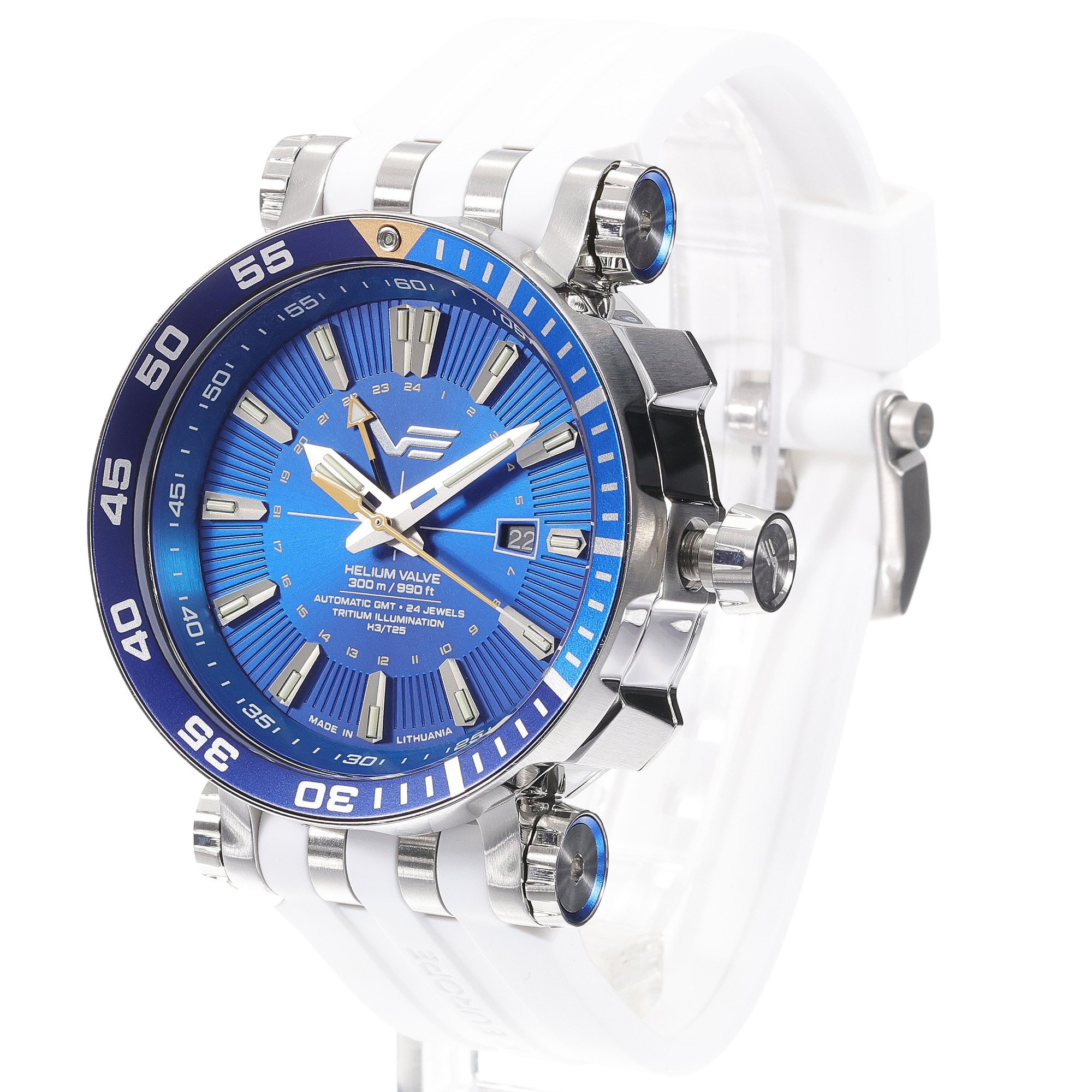 Vostok Europe NH34-575A716SW Energia Rocket Automatic GMT Energia Rocket sportowy zegarek srebrny