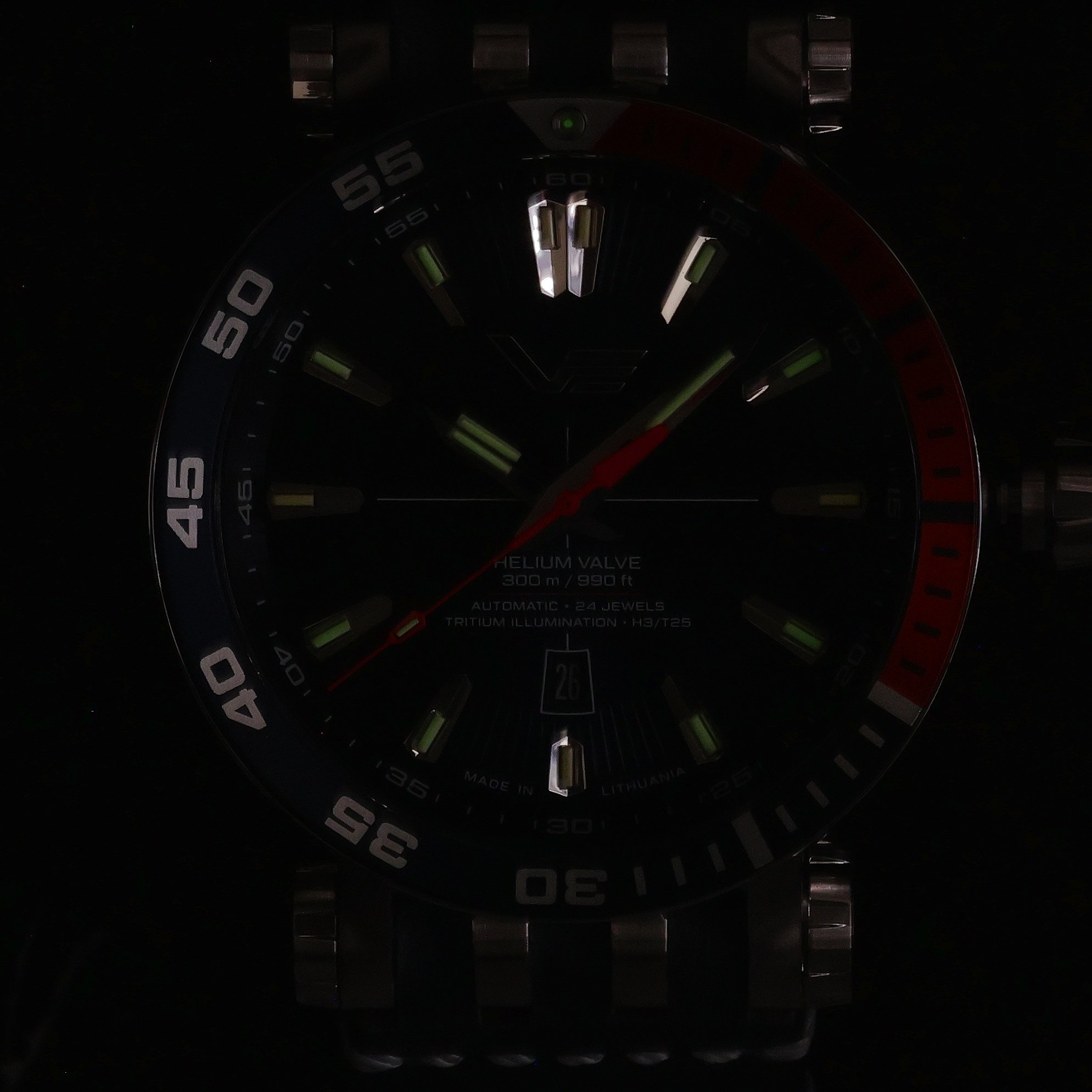 Vostok Europe NH35A-575A715 zegarek srebrny sportowy Energia Rocket pasek - miniatura 5