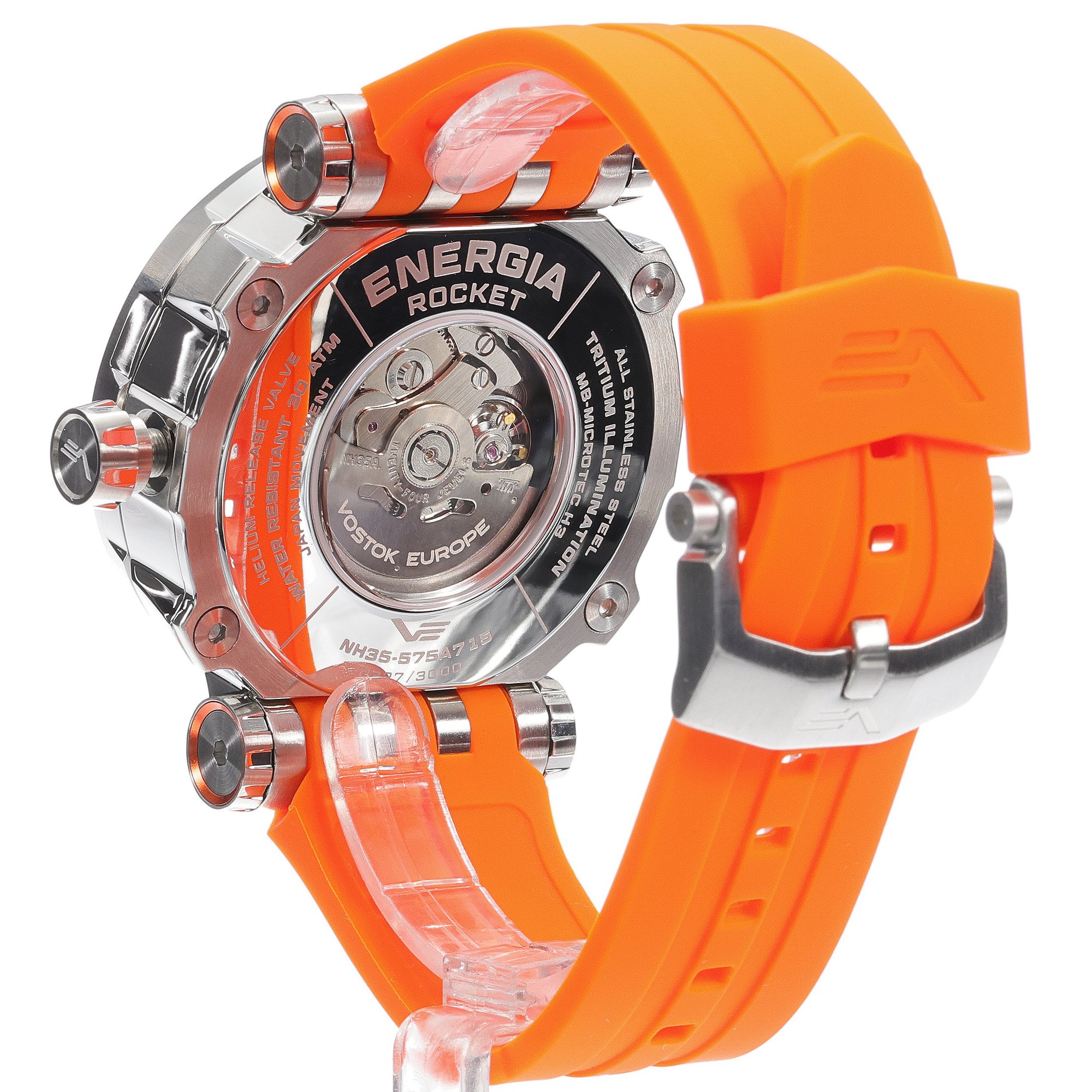 Vostok Europe NH35A-575A715SO męski zegarek Energia Rocket pasek