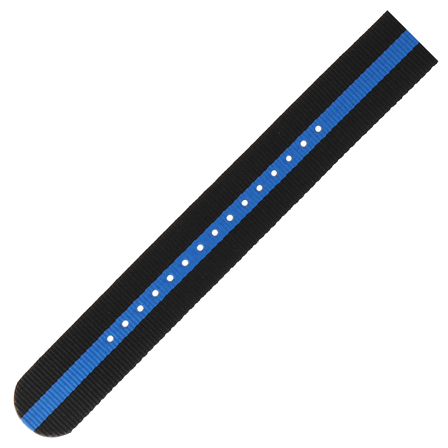 Vostok Europe Pasek Expedition - Nylon (5195) czarny z niebieskim śr. matowa kl. pasek do zegarka
