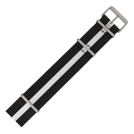Vostok Europe Pasek Expedition - Nylon (5199) czarny z białym śr. matowa kl. - zdjęcie 1
