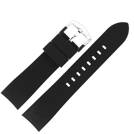 Vostok Europe Pasek Rocket N1 - Silikon 225 (5146) czarny z błyszczącą kl. - zdjęcie 1