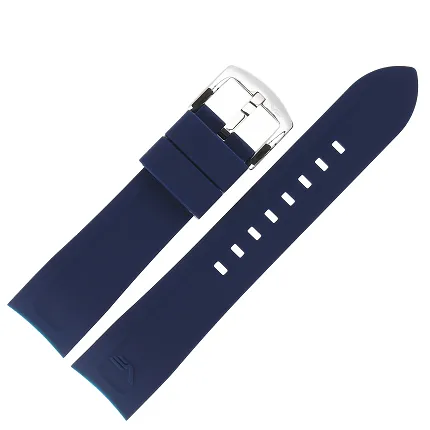 Vostok Europe Pasek Rocket N1 - Silikon 225 (A615) niebieski z błyszczącą kl. - zdjęcie 1