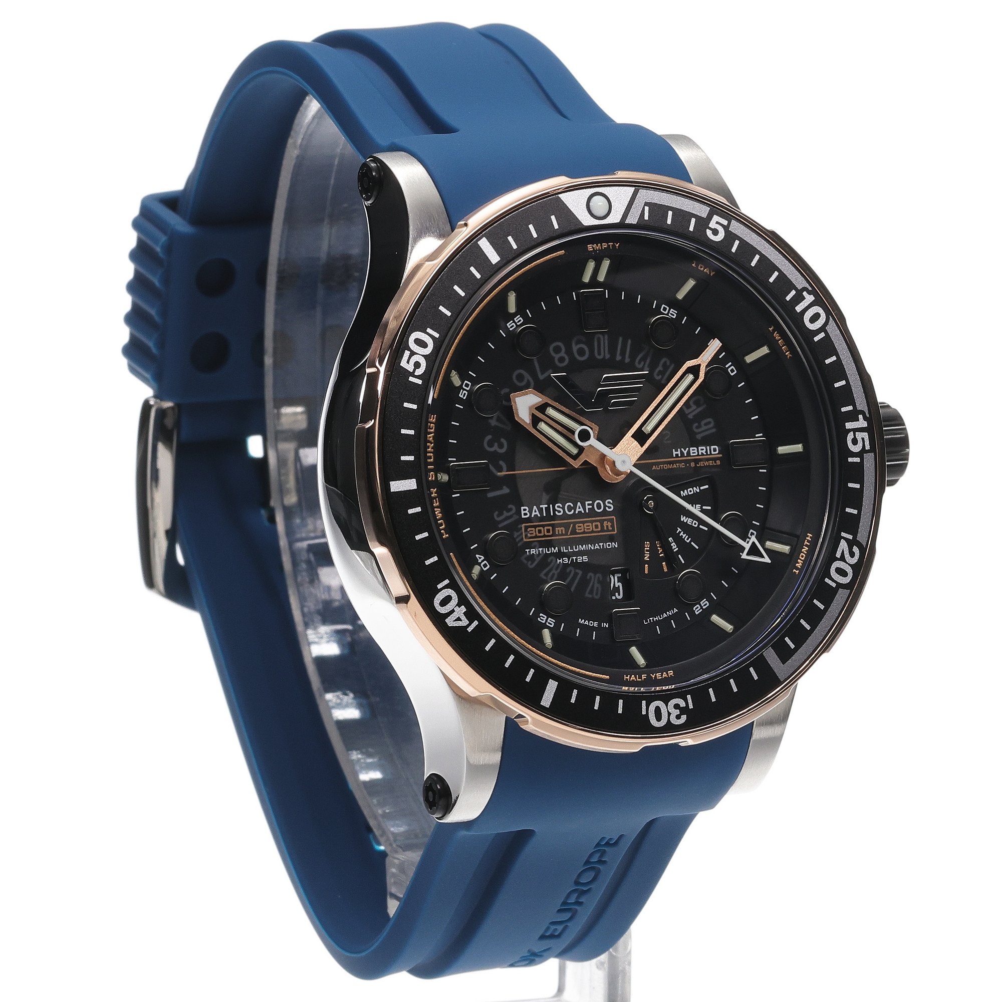 Vostok Europe PX84-511E769SBL Batiscafos Batiscafos Hybrid zegarek męski sportowy mineralne utwardzane