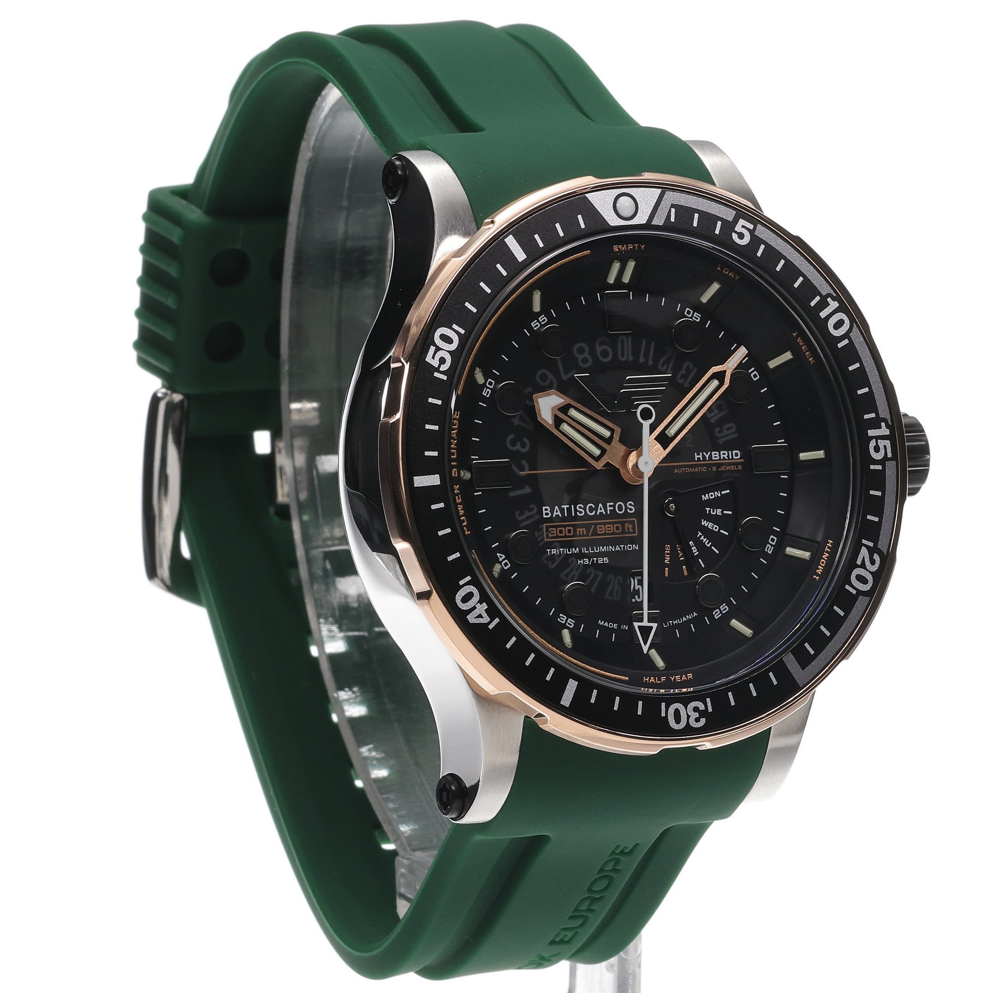 Vostok Europe PX84-511E769SG Batiscafos Batiscafos Hybrid zegarek męski sportowy mineralne utwardzane