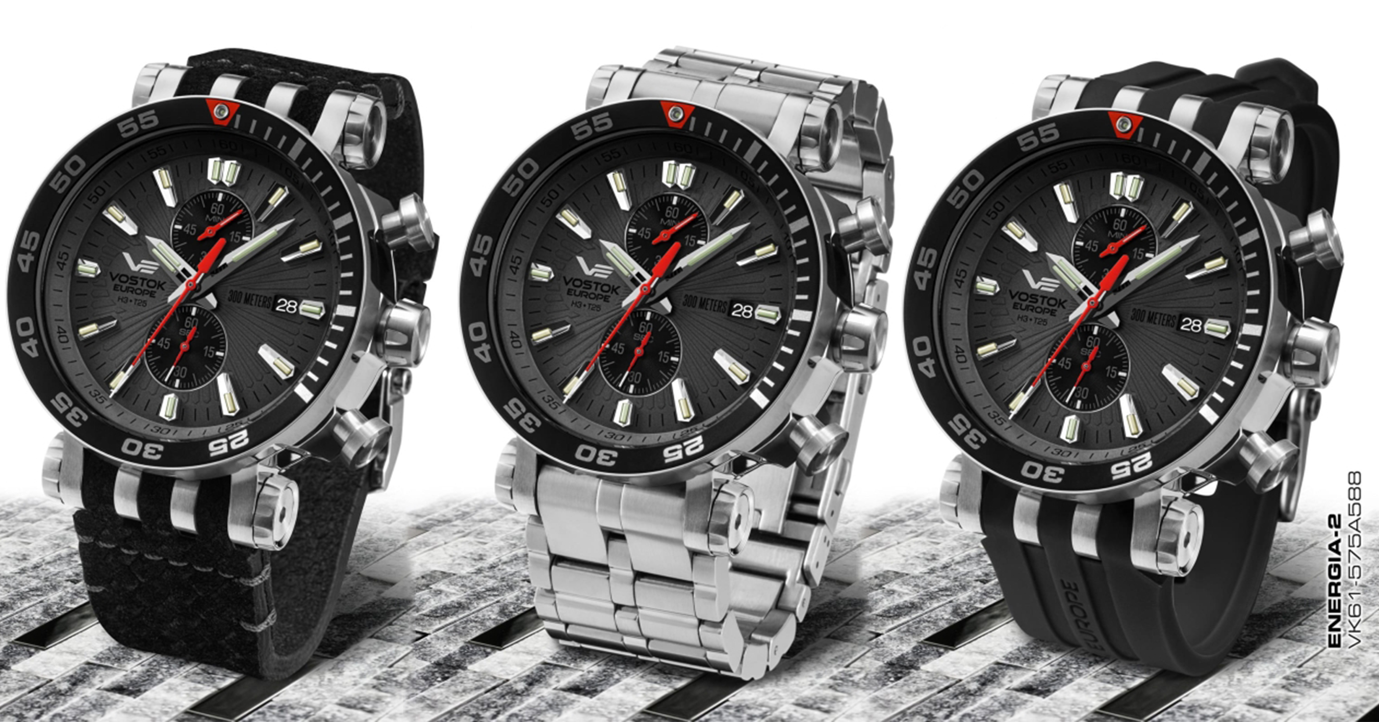 Vostok Europe VK61-575A588B zegarek męski Energia Rocket - miniatura 2