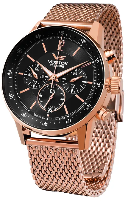 Vostok Europe VK63-560B689B Limousine Limousine GAZ-14 Chronograph Quartz 43mm - zdjęcie 1