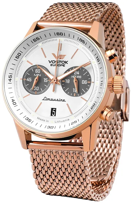 Vostok Europe VK64-560B692B Limousine Limousine GAZ-14 Chronograph Quartz 43mm