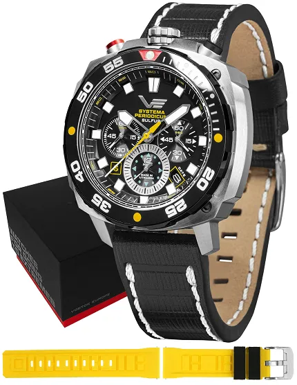 Vostok Europe VK67-650E725 Systema Periodicum Systema Periodicum Sulfur - zdjęcie 1