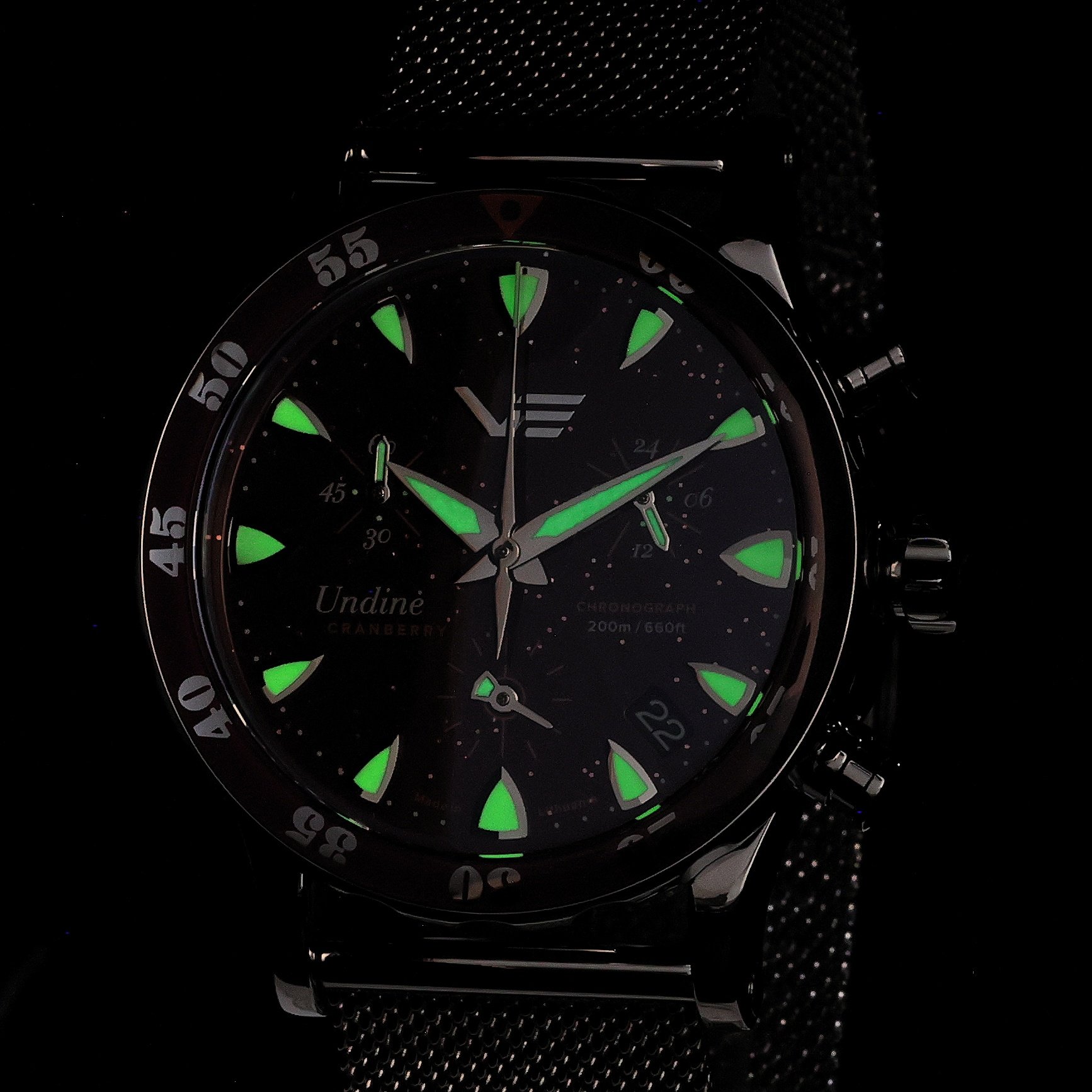 Vostok Europe VK68-515A774B Undine Cranberry Undine elegancki zegarek srebrny - miniatura 5