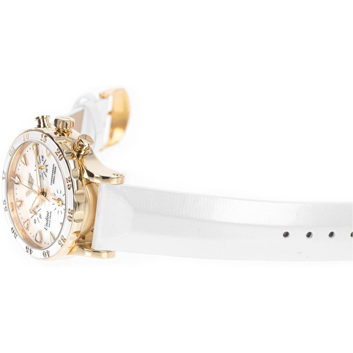 Vostok Europe VK68-515B800 Undine Gold Pearl Chrono 39mm Undine sportowy zegarek złoty - miniatura 9