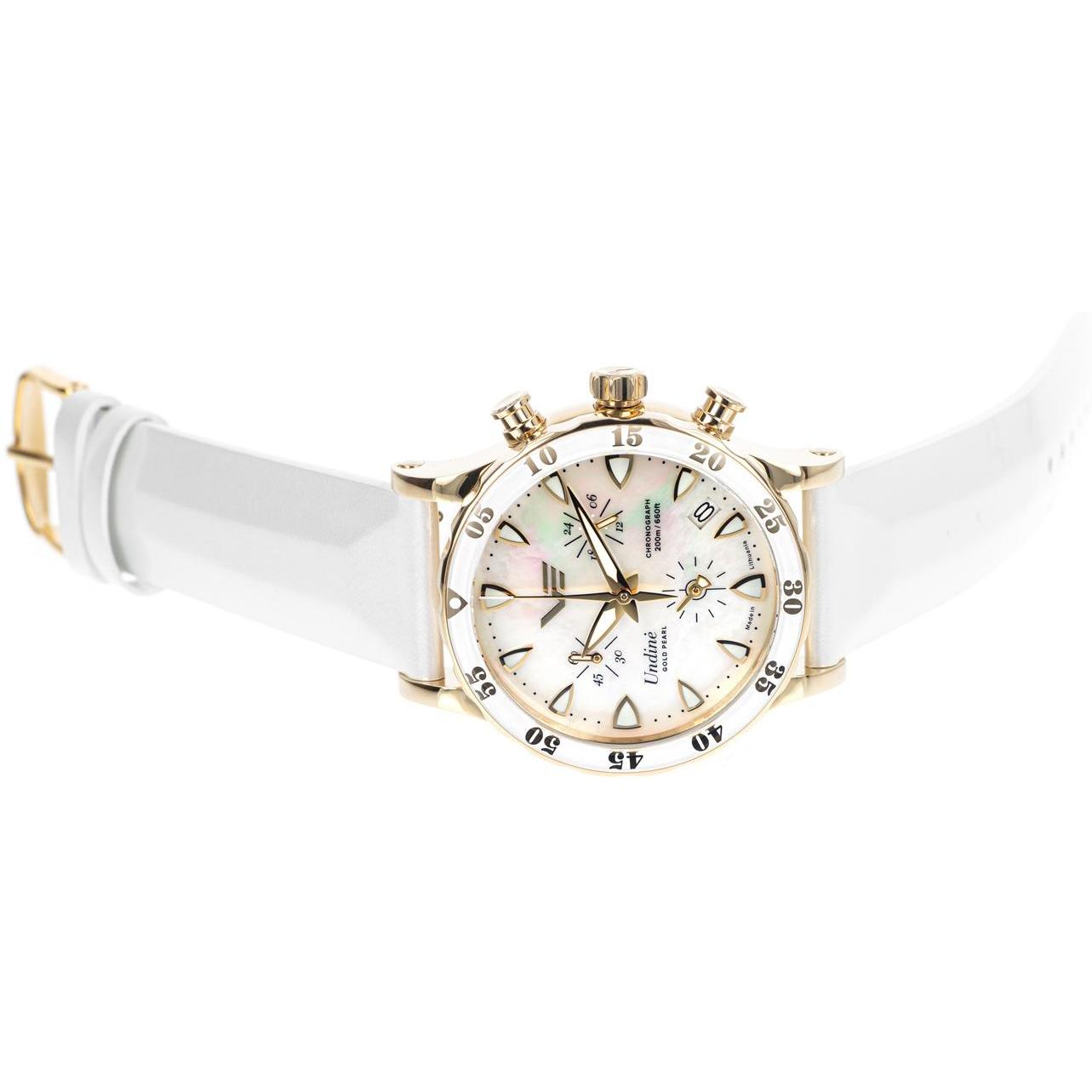 Vostok Europe VK68-515B800 Undine Undine Gold Pearl Chrono 39mm zegarek damski sportowy mineralne utwardzane - miniatura 8