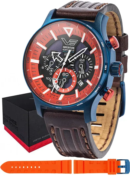Vostok Europe VR42-595D734 Expedition Expedition North Pole 1 Polar Sunrise Solar 47mm - zdjęcie 1