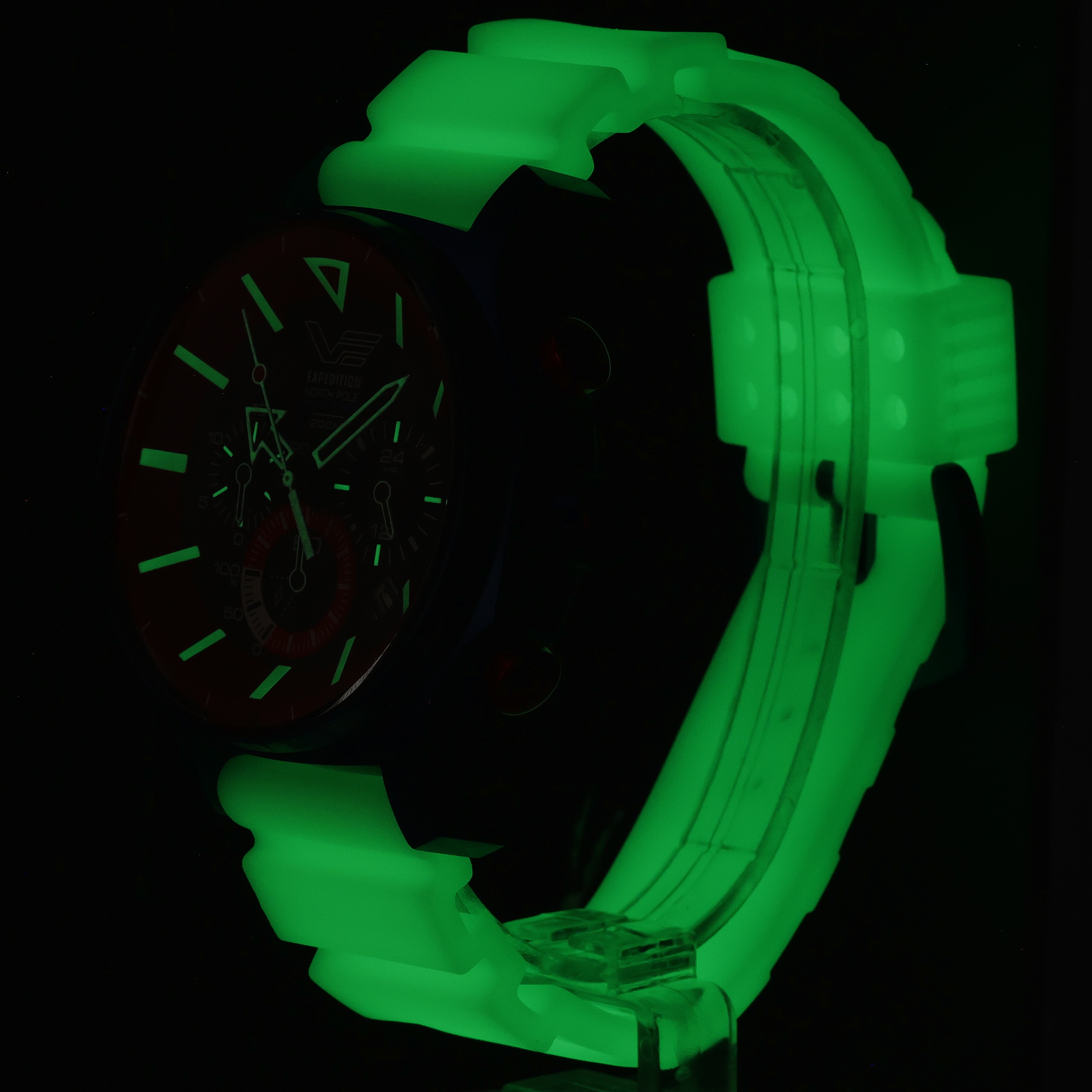 Vostok Europe VR42-595D734SWL Expedition North Pole 1 Polar Sunrise Solar 47mm zegarek sportowy Expedition