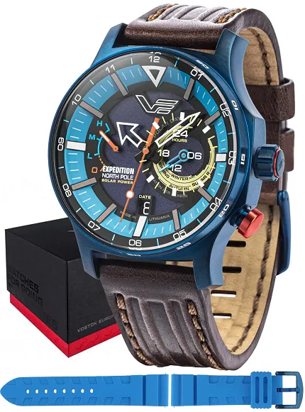 Vostok Europe VS57-595D736 Expedition Expedition North Pole 1 Polar Ice Solar 47mm