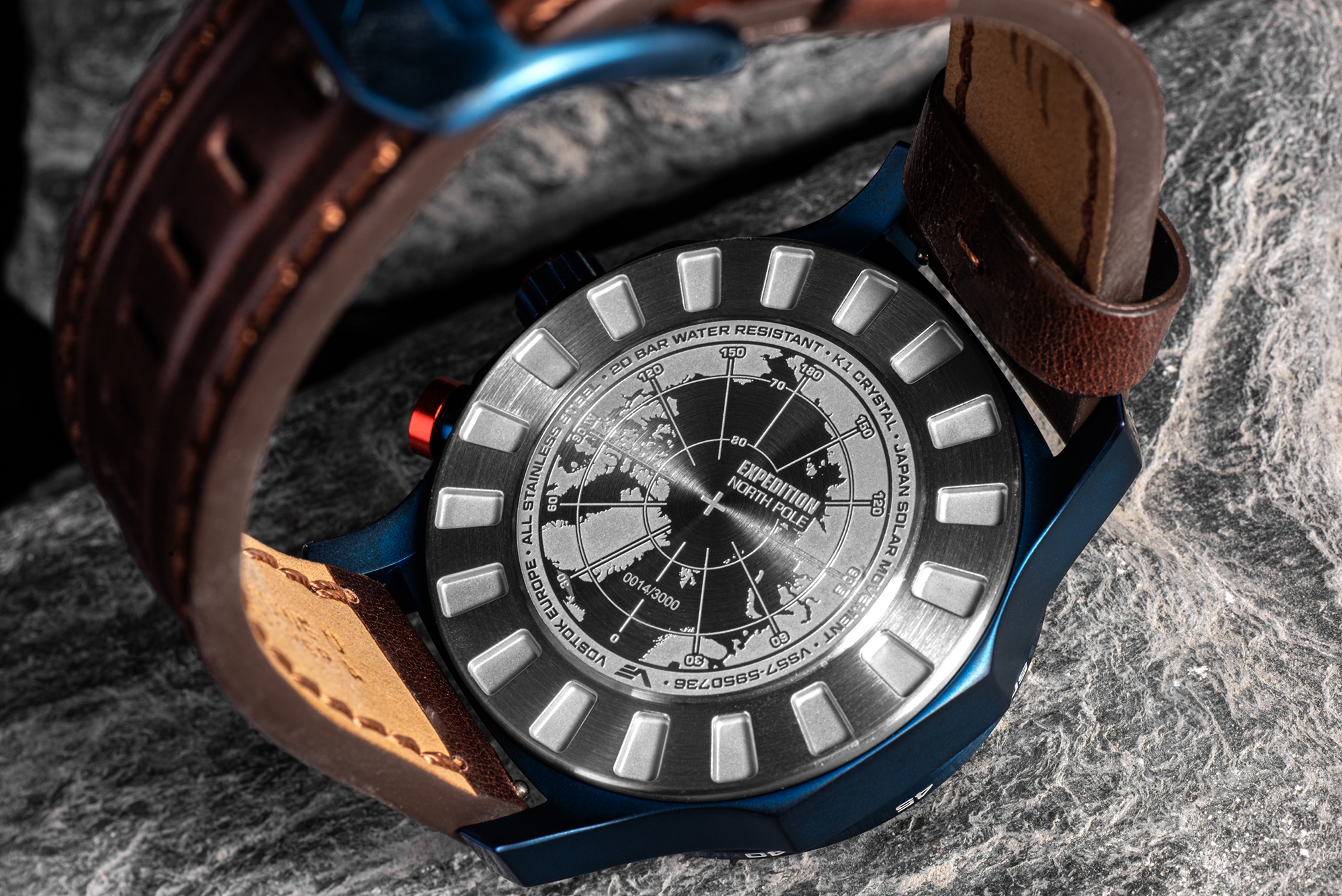Vostok Europe VS57-595D736 Expedition Nort Pole 1 Polar Ice Solar 47mm zegarek typudiver Expedition