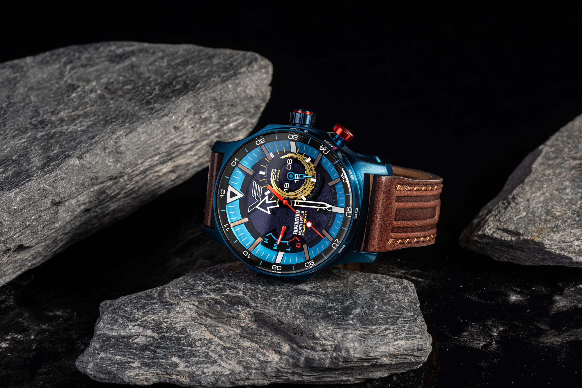 Vostok Europe VS57-595D736 męski zegarek Expedition pasek