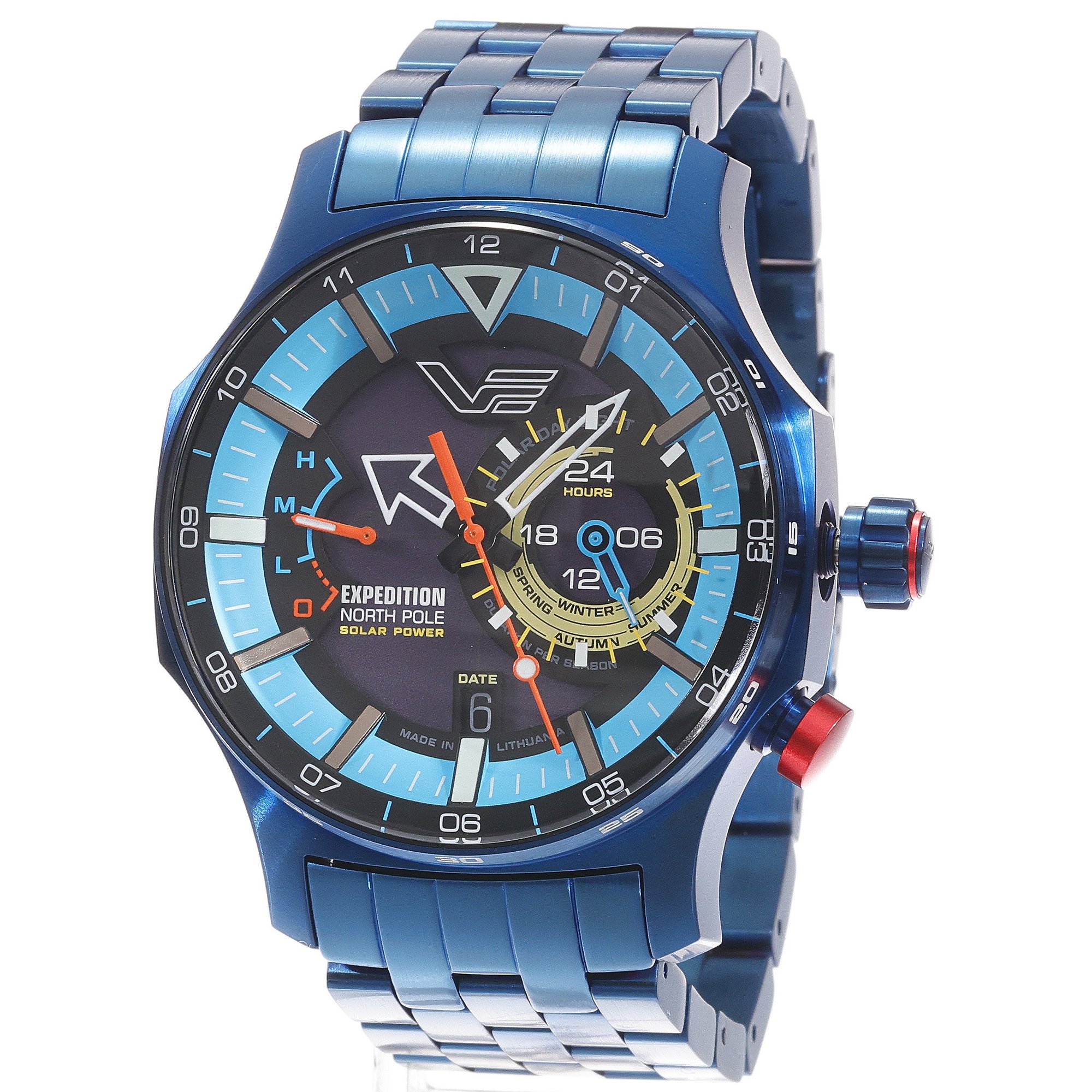 Vostok Europe VS57-595D736B Expedition North Pole 1 Polar Ice Solar 47mm zegarek typudiver Expedition