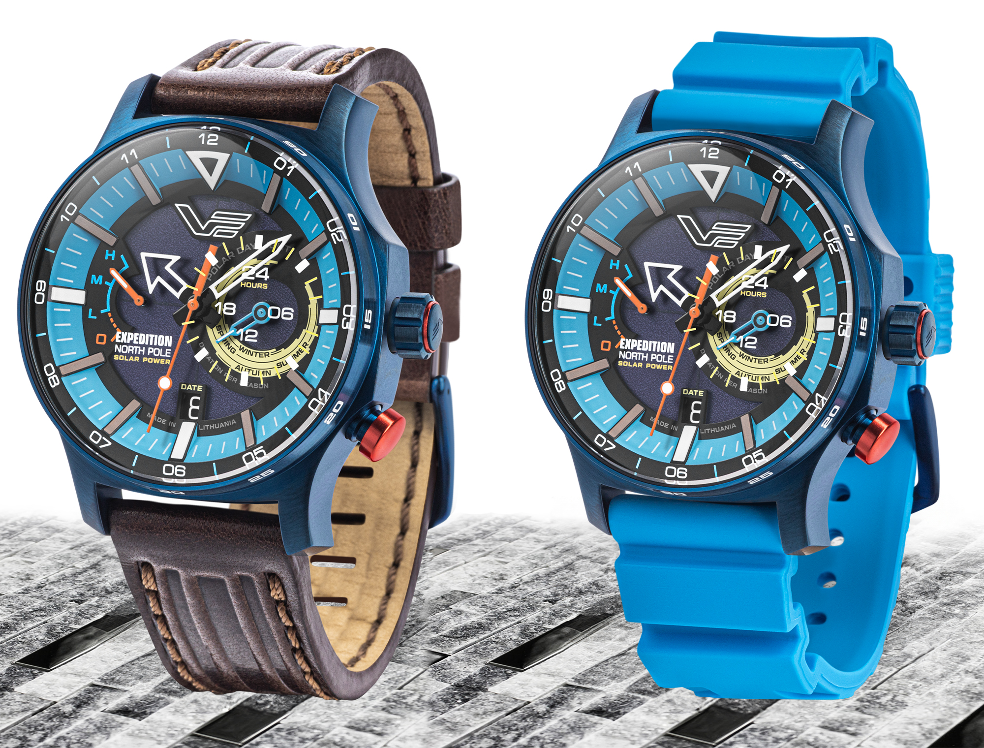 Vostok Europe VS57-595D736S męski zegarek Expedition pasek