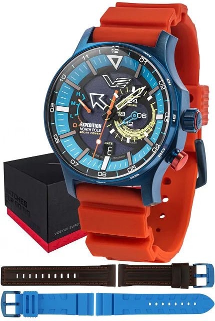 Vostok Europe VS57-595D736SR Expedition Expedition North Pole 1 Polar Ice Solar 47mm