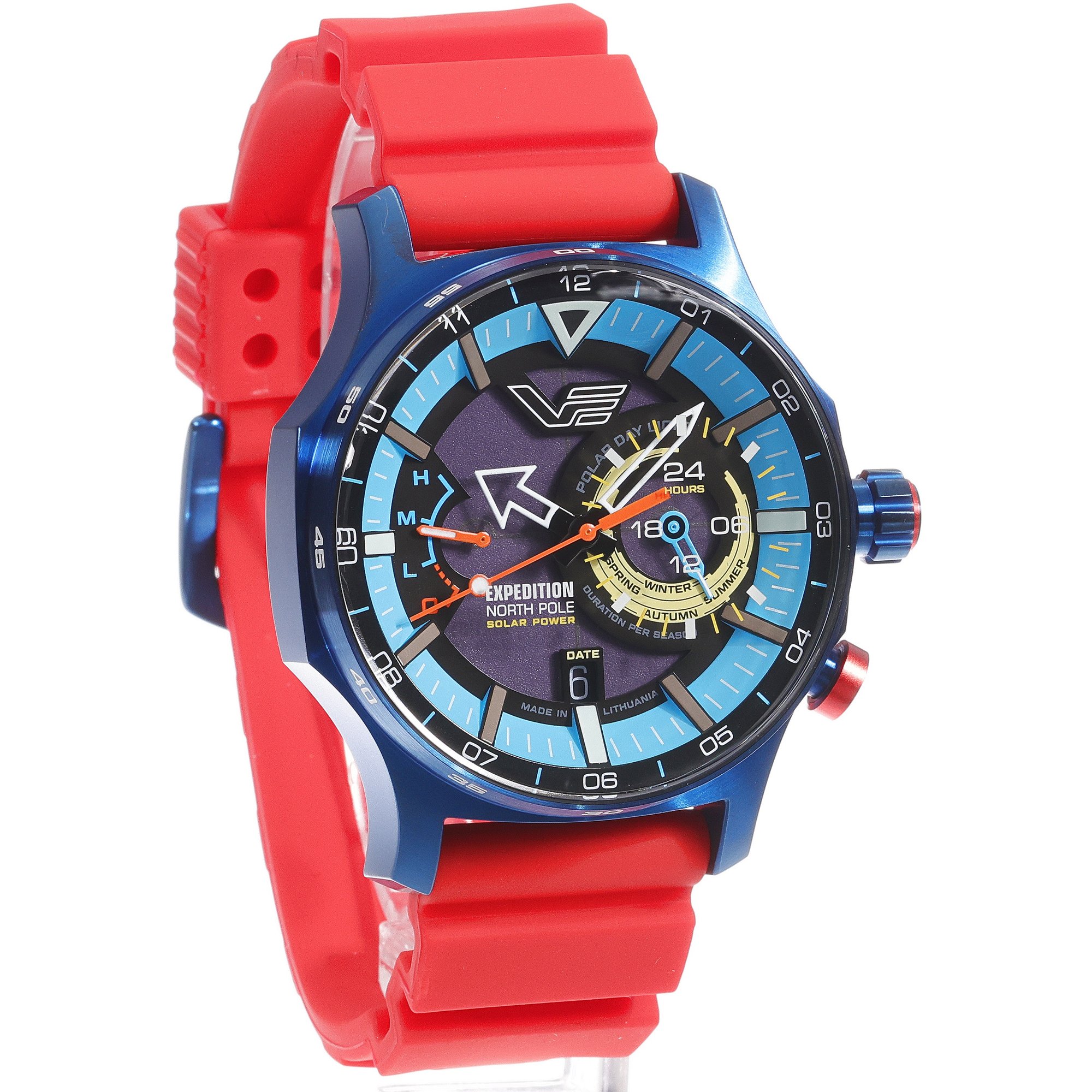 Vostok Europe VS57-595D736SR męski zegarek Expedition pasek