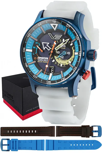 Vostok Europe VS57-595D736SW Expedition Expedition North Pole 1 Polar Ice Solar 47mm