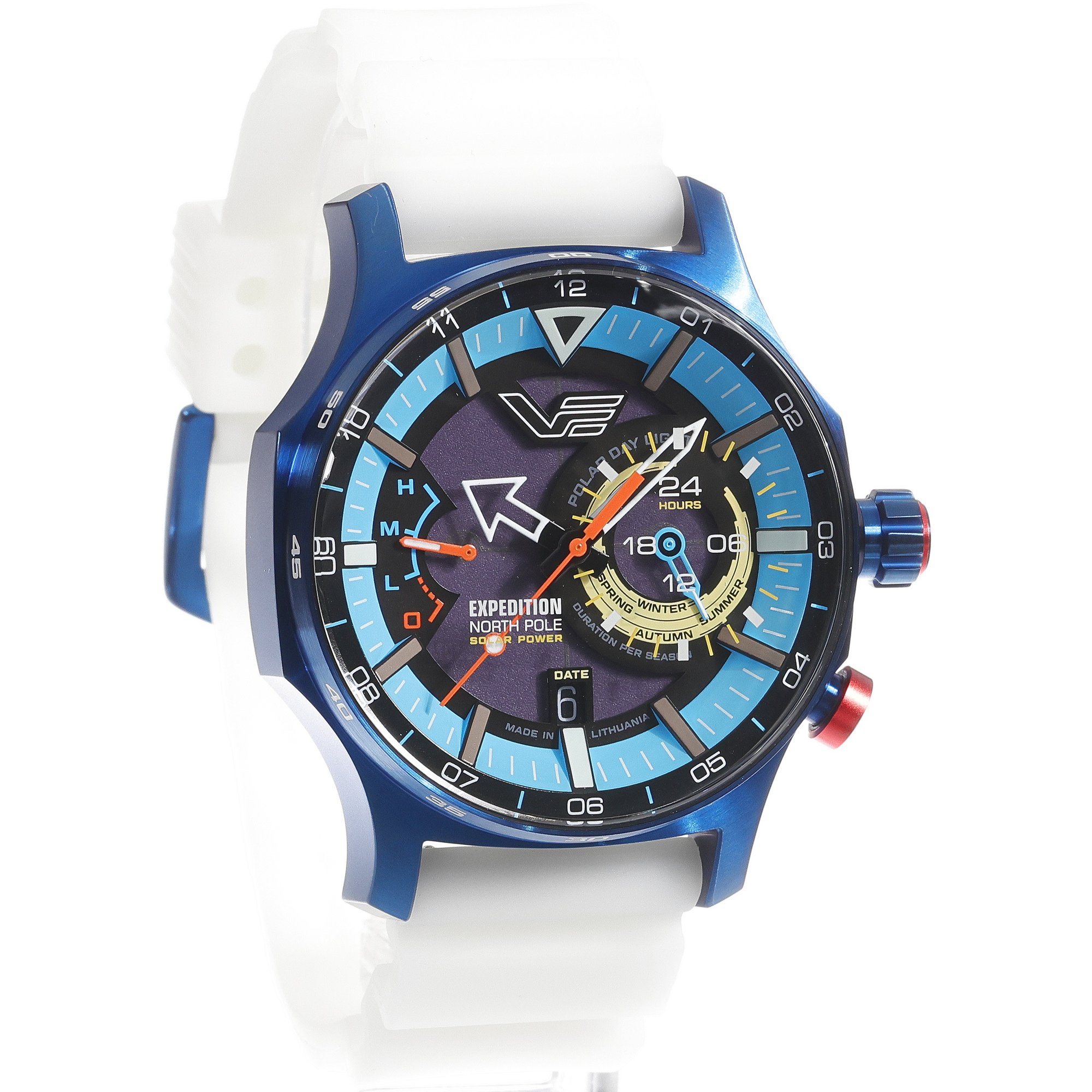 Vostok Europe VS57-595D736SW męski zegarek Expedition pasek